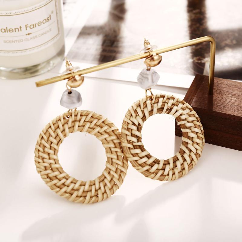 Dangle & Chandelier LIMARIO Bohemian Wicker Knit Pendant Earrings Handmade Wood Vine Weave Geometry Round Statement Long For Women Jewelry
Dangle & Chandelier LIMARIO Bohemian Wicker Knit Pendant Earrings Handmade Wood Vine Weave Geometry Round Statement Long For Women Jewelry