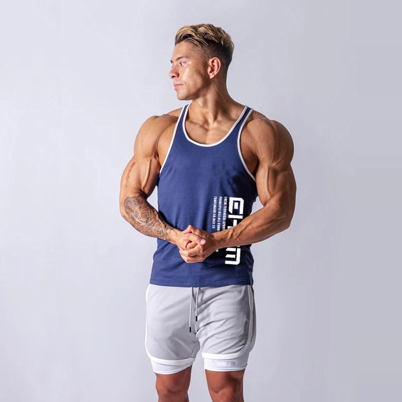 Workout Clothes For Men White Tank Top Summer Tee Shirt Homme Coton Top Fitness Alphalete Weste Undershirt Yelek Gym Tanktop 210308
