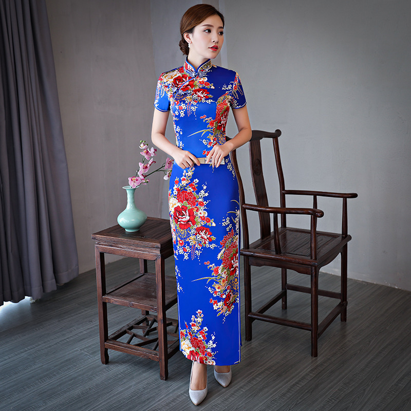Blue Cheongsam Chinese Style Party Dress S-4xl Long Algentine Spring Qipao Mandrina Neck Jacket Slim Vestido Qcbk, Red
Blue Cheongsam Chinese Style Party Dress S-4xl Long Algentine Spring Qipao Mandrina Neck Jacket Slim Vestido Qcbk, Red