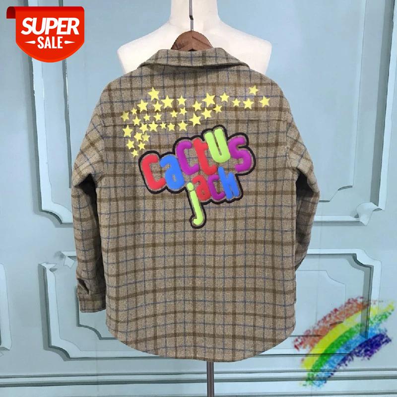 Foaming Printing Travis Scott Cactus Jack FLANNEL JACKET Hoodies Men Women Woolen shirt jacket plaid Wool Jersey Coats Pullover #1j8t, Black
Foaming Printing Travis Scott Cactus Jack FLANNEL JACKET Hoodies Men Women Woolen shirt jacket plaid Wool Jersey Coats Pullover #1j8t, Black