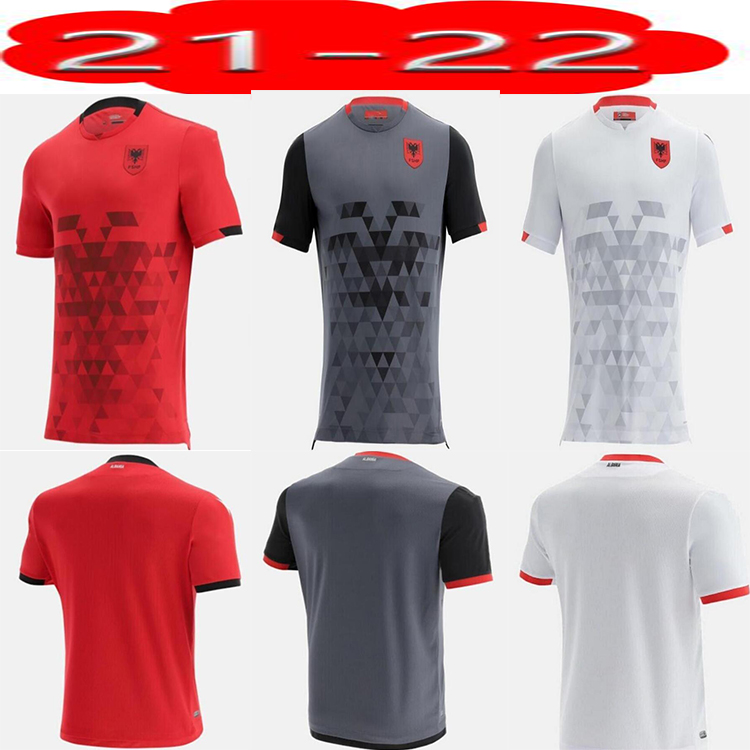 2021 2022 Albania Home Red Soccer Jersey 21/22 Away White Shirts Third Black Short sleeve team MEN football uniform
2021 2022 Albania Home Red Soccer Jersey 21/22 Away White Shirts Third Black Short sleeve team MEN football uniform