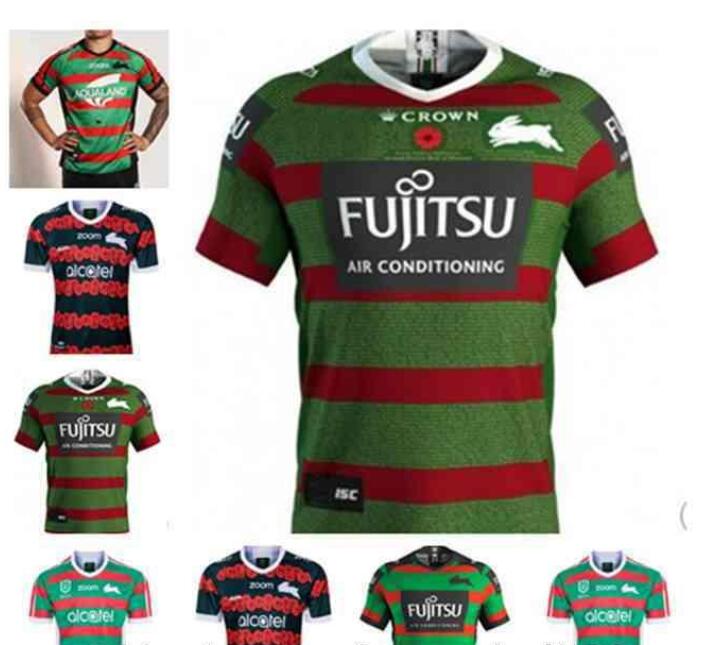20-21 South Sydney Rabbitohs Home ANZAC Jersey 20-20 NRL League jerseys Australia maillot de rugby shirtS-5XL, Black;gray
20-21 South Sydney Rabbitohs Home ANZAC Jersey 20-20 NRL League jerseys Australia maillot de rugby shirtS-5XL, Black;gray