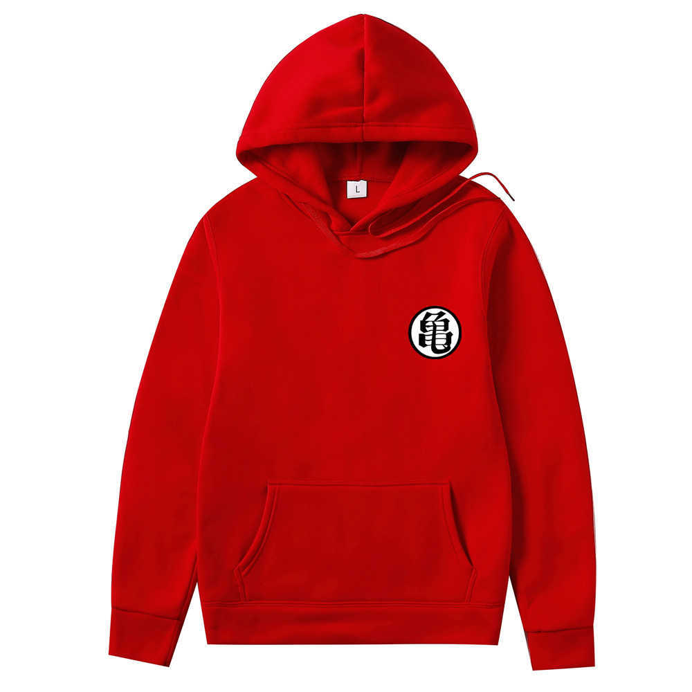 Men Hoodies Sweatshirts Orange Turtle Goku Print Autumn New Spoof Cartoon Casual Fashion men Streetwear sudadera pullover H0910
