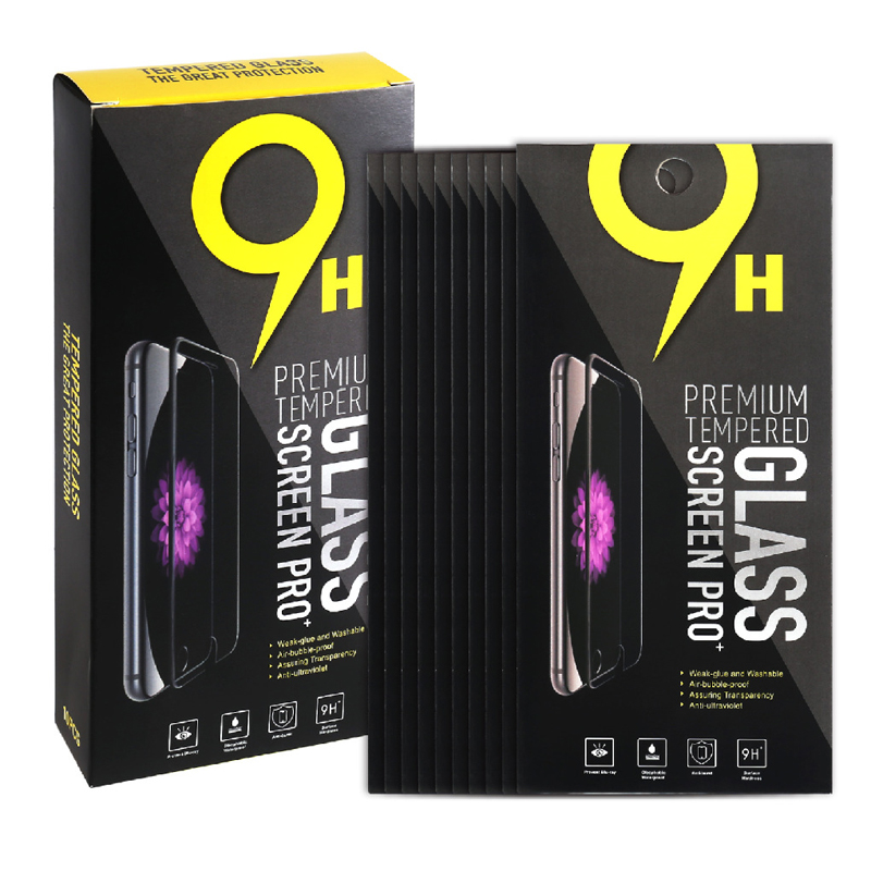 Empty Tempered Glass Screen Protector Retail Package Box Only For 4.0 - 6.0 inchiPhone 12 11 X XS 8 7 6 6S Plus Samsung Huawei XiaoMi RedMi MOTO LG