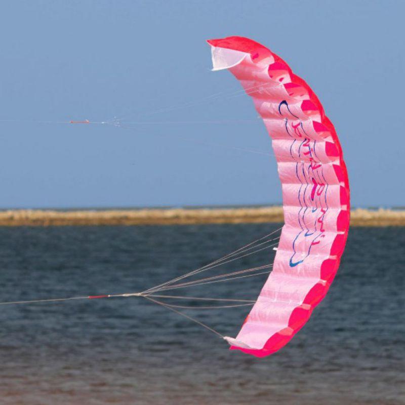 Outdoor Gadgets Parachute Dual Line Stunt Kite Parapente Parafoil Travel Paragliding Fun Sports Power Kitesurf Sport Toy Accessories