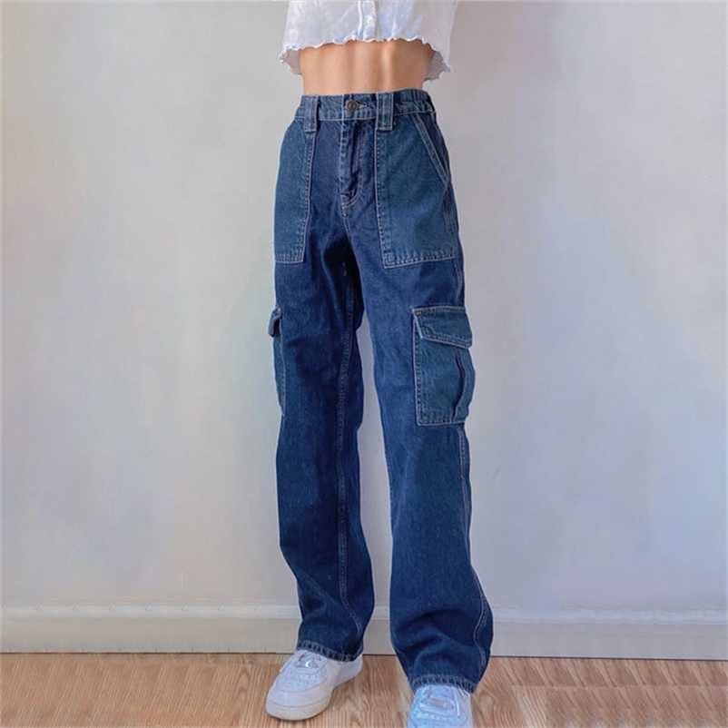 JMPRS High Waist Women Jeans Spring Preppy Style Pockets Baggy Denim Pants Casual Blue Patchwork Pocket Streetwear Trousers 211111
JMPRS High Waist Women Jeans Spring Preppy Style Pockets Baggy Denim Pants Casual Blue Patchwork Pocket Streetwear Trousers 211111