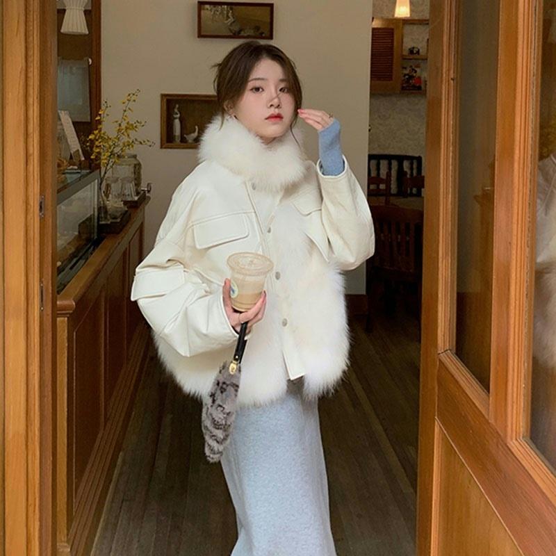 Women's Fur & Faux Autumn/winter Internet Celebrity Thick Quilted Short Stitching Socialite Coat, Black
Women's Fur & Faux Autumn/winter Internet Celebrity Thick Quilted Short Stitching Socialite Coat, Black
