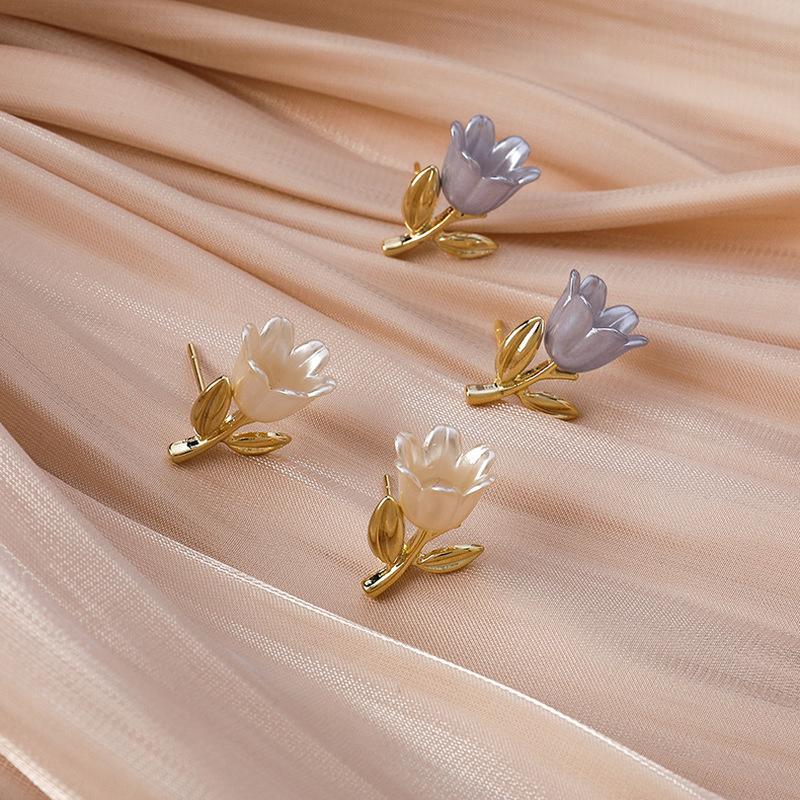 stud minar korean fashion tulip flower earring for women femme exquisite gold color metallic jewelry accessories, Golden;silver
stud minar korean fashion tulip flower earring for women femme exquisite gold color metallic jewelry accessories, Golden;silver