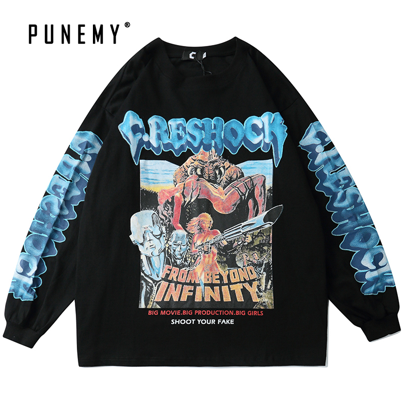 2021 New t Shirt Hip Hop Pattern Streetwear Long Sleeve Tshirt Harajuku Oversize Men Clothing 100% Cotton Tops Tee Women T-shirt Hg7c, White
2021 New t Shirt Hip Hop Pattern Streetwear Long Sleeve Tshirt Harajuku Oversize Men Clothing 100% Cotton Tops Tee Women T-shirt Hg7c, White