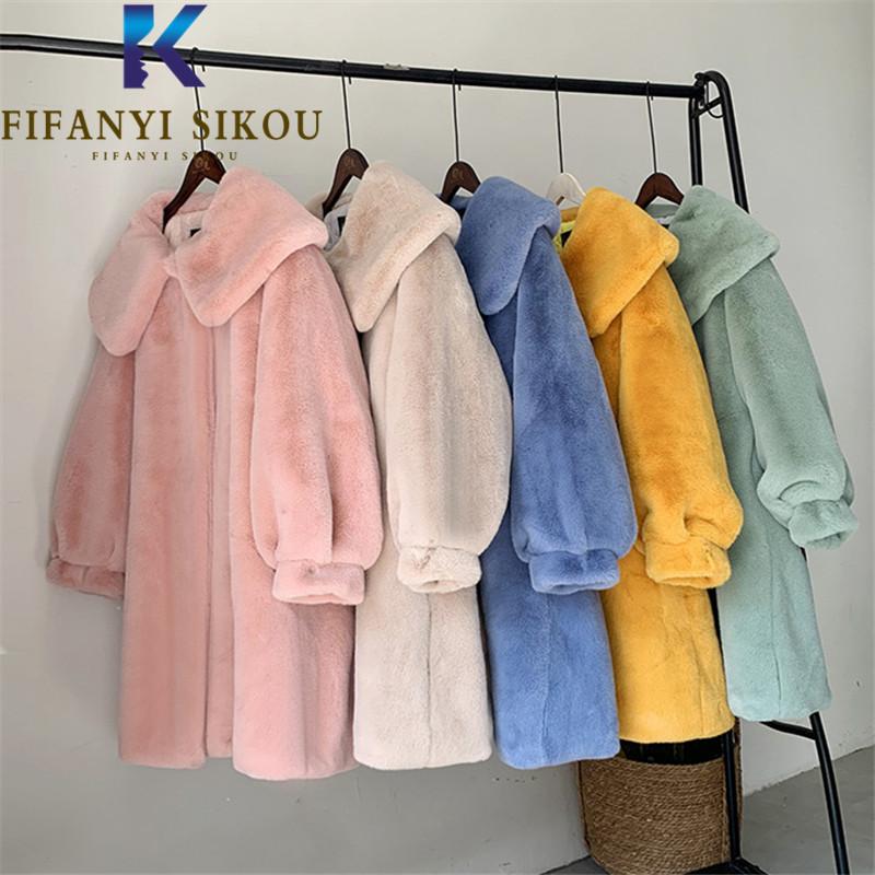 Women's Fur & Faux 2021 Winter Women Mink Coat Single Breasted Fashion Doll Collar Long Jacket Thick Warm Overcoat Loose Plush Coats, Black
Women's Fur & Faux 2021 Winter Women Mink Coat Single Breasted Fashion Doll Collar Long Jacket Thick Warm Overcoat Loose Plush Coats, Black