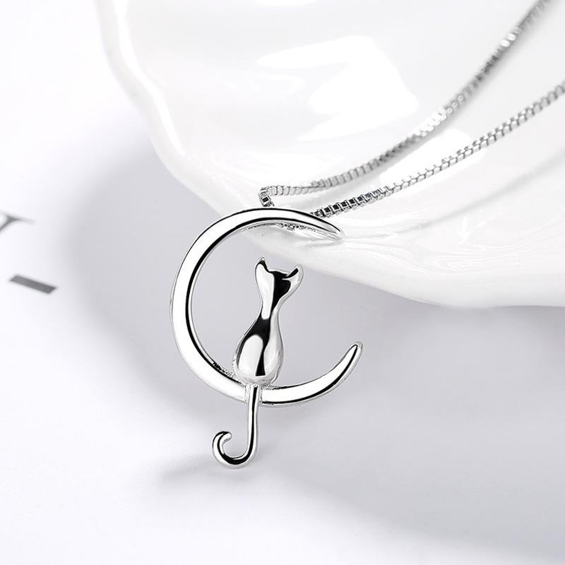 Chokers YWSHK S925 Silver Color Jewelry Vintage Korean Long Cat Moon Necklaces For Women Wedding Kolye Collares Fashion Charm Necklace
Chokers YWSHK S925 Silver Color Jewelry Vintage Korean Long Cat Moon Necklaces For Women Wedding Kolye Collares Fashion Charm Necklace