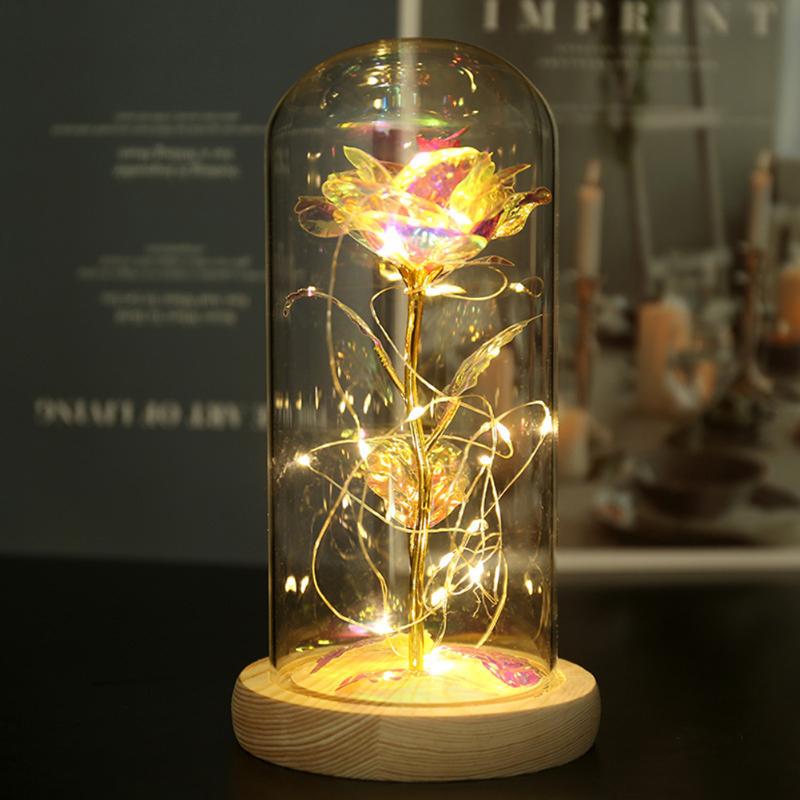 2021 LED Enchanted Galaxy Rose Eternal 24K Gold Foil Flower Covered by Clear Glass with Fairy String Lights For Valentine Day, I flower
2021 LED Enchanted Galaxy Rose Eternal 24K Gold Foil Flower Covered by Clear Glass with Fairy String Lights For Valentine Day, I flower