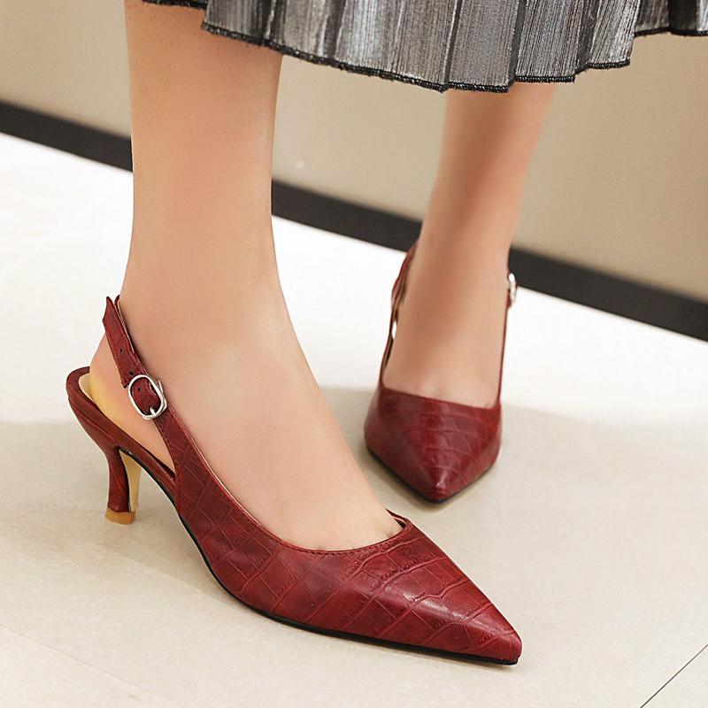 Sandals AIWEIYi Women Pointed Toe Sling Back High Heels Gladiator With Buckle Strap Black Yellow Spring Summer Shoes
Sandals AIWEIYi Women Pointed Toe Sling Back High Heels Gladiator With Buckle Strap Black Yellow Spring Summer Shoes
