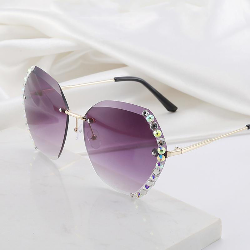 Sunglasses Rimless Oversized Women Brand Designer Gradient Mirror Sun Glasses Metal Legs Luxury Diamond Square
Sunglasses Rimless Oversized Women Brand Designer Gradient Mirror Sun Glasses Metal Legs Luxury Diamond Square