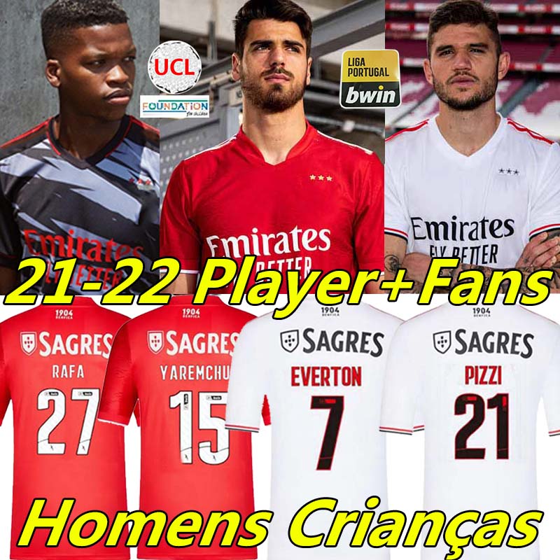 21/22 soccer jerseys fans player version Éverton third OTAMENDI GRIMALDO 2021 2022 RAFA jota Pizzi Rúben SEFEROVIC PEDRINHO men kids kit football shirts, 21-22 away
21/22 soccer jerseys fans player version Éverton third OTAMENDI GRIMALDO 2021 2022 RAFA jota Pizzi Rúben SEFEROVIC PEDRINHO men kids kit football shirts, 21-22 away