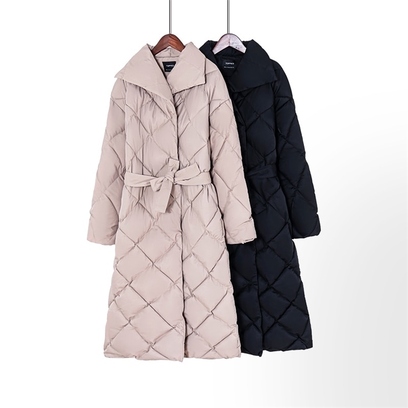Toppies Winter Coat Women Parkas Thicker Warm Plaid Bubble Korean Puffer jacket fashion outwear 211013