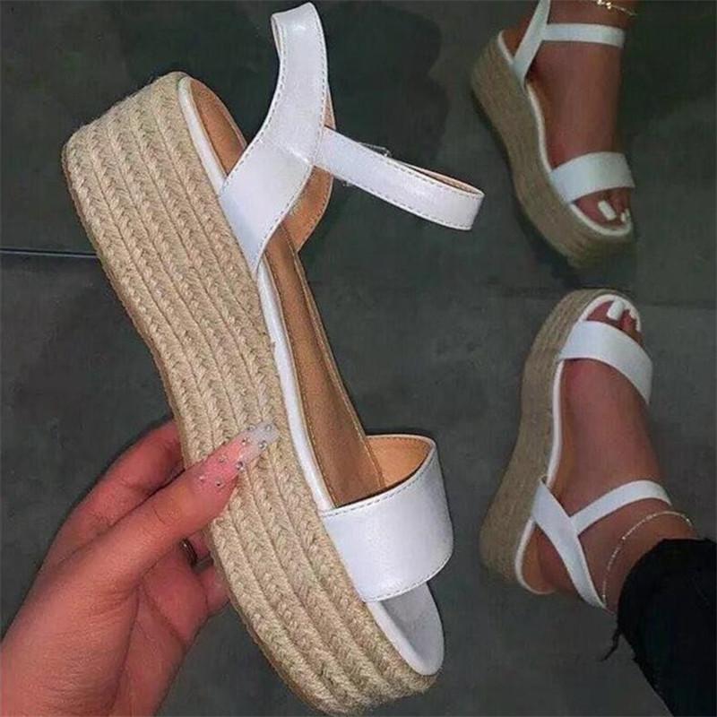 Women Summer Sandals Platform Fashion Buckle Shoes 2021 New Fashion Sandals Basic Mid Heel Female Plus Size 43, White
Women Summer Sandals Platform Fashion Buckle Shoes 2021 New Fashion Sandals Basic Mid Heel Female Plus Size 43, White