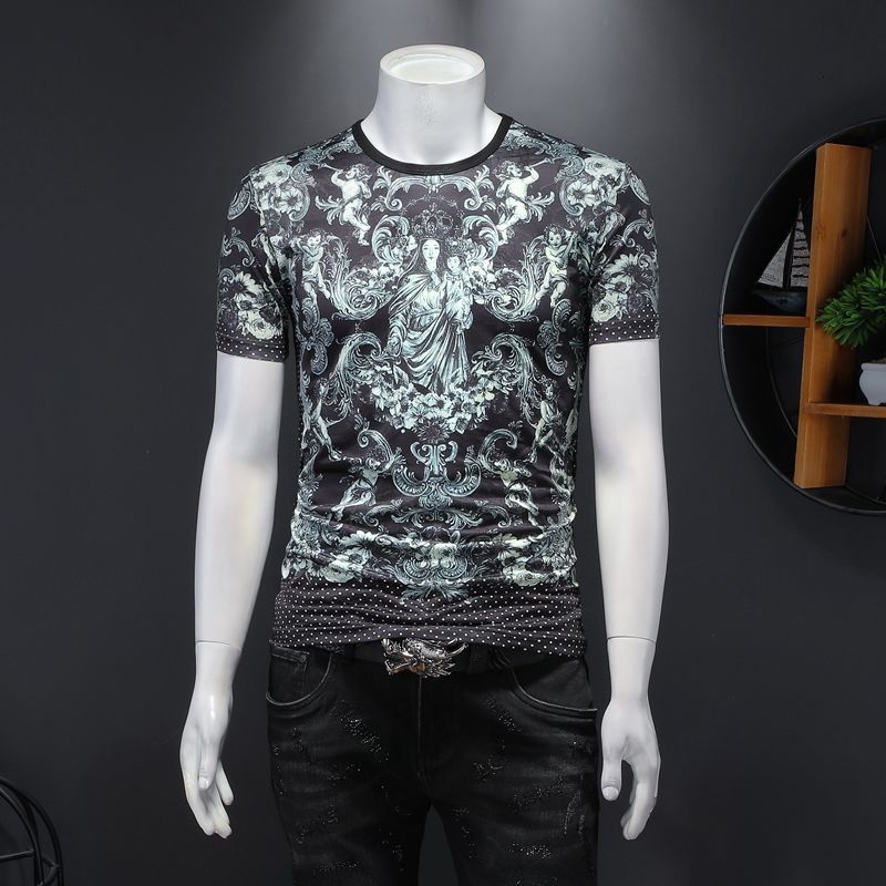 New 2021 Spring Round Neck Short Sleeve T-shirt Printing Men's Fashion Tee Shirt Homme Luxury Paisley Tshirt for Men High Quality Qfzy, Color
New 2021 Spring Round Neck Short Sleeve T-shirt Printing Men's Fashion Tee Shirt Homme Luxury Paisley Tshirt for Men High Quality Qfzy, Color