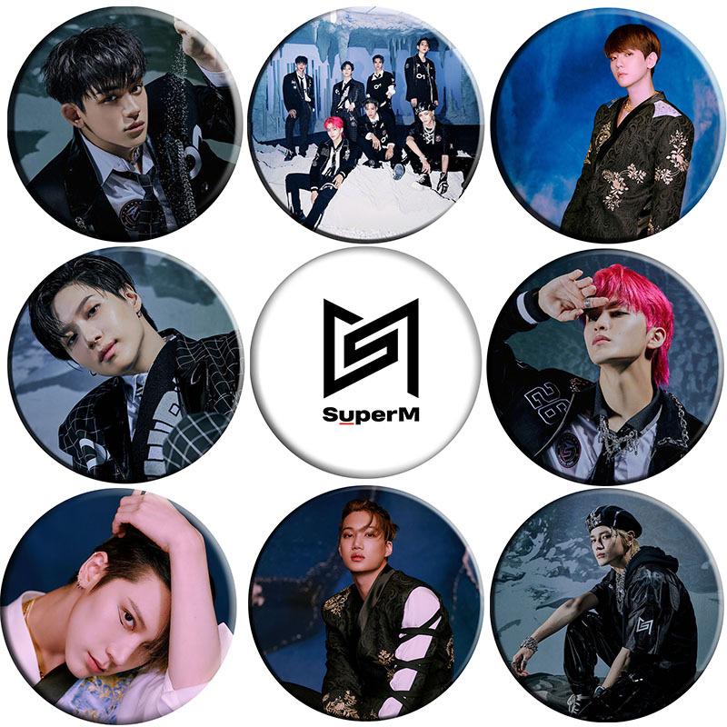 Pins, Brooches SuperM Super One BAEKHYUN MARK KAI Round Badge Bag Clothing Decoration Accessories 
Pins, Brooches SuperM Super One BAEKHYUN MARK KAI Round Badge Bag Clothing Decoration Accessories