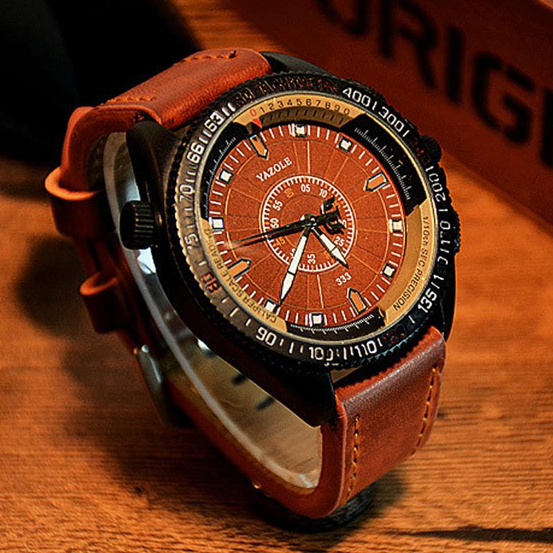 Wristwatches YAZOLE Quartz Watch Big Dial Luminous Men Watches Leather Strap Waterproof Male Clock Fashion Sport Mens Wristwatch Reloj Hombr, Brown
Wristwatches YAZOLE Quartz Watch Big Dial Luminous Men Watches Leather Strap Waterproof Male Clock Fashion Sport Mens Wristwatch Reloj Hombr, Brown