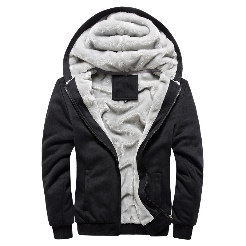 New Men Hoodies Winter Thick Warm Fleece Zipper Men Hoodies Coat Sportwear Male Streetwear Hoodies Sweatshirts Men 4XL 5XL 201103
