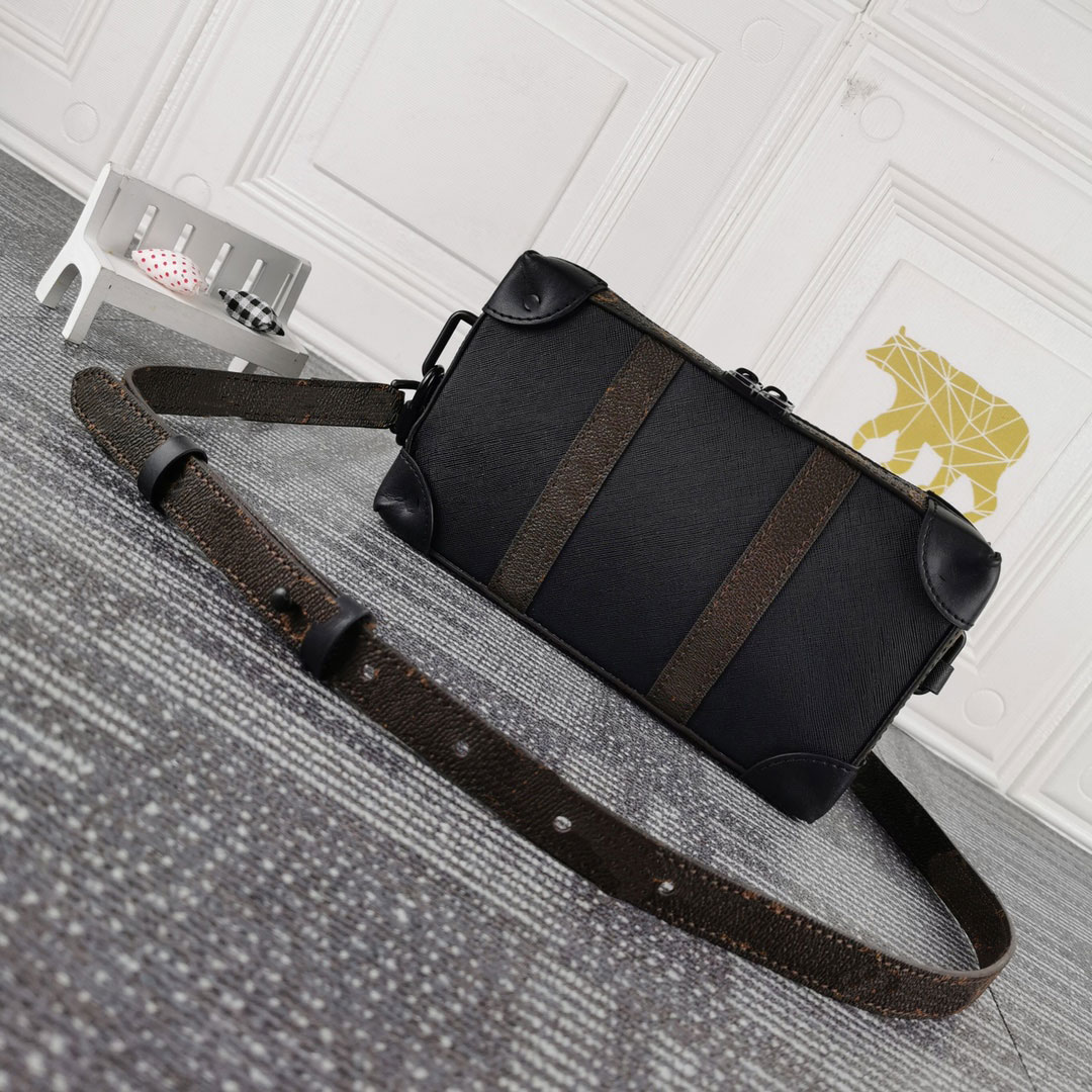 mini Soft Trunk Bag Fashion Men Women Designer Canvas Cross Body Bags Taurillon Cowhide shoulder bag Messenger Mag, Dust bag
mini Soft Trunk Bag Fashion Men Women Designer Canvas Cross Body Bags Taurillon Cowhide shoulder bag Messenger Mag, Dust bag