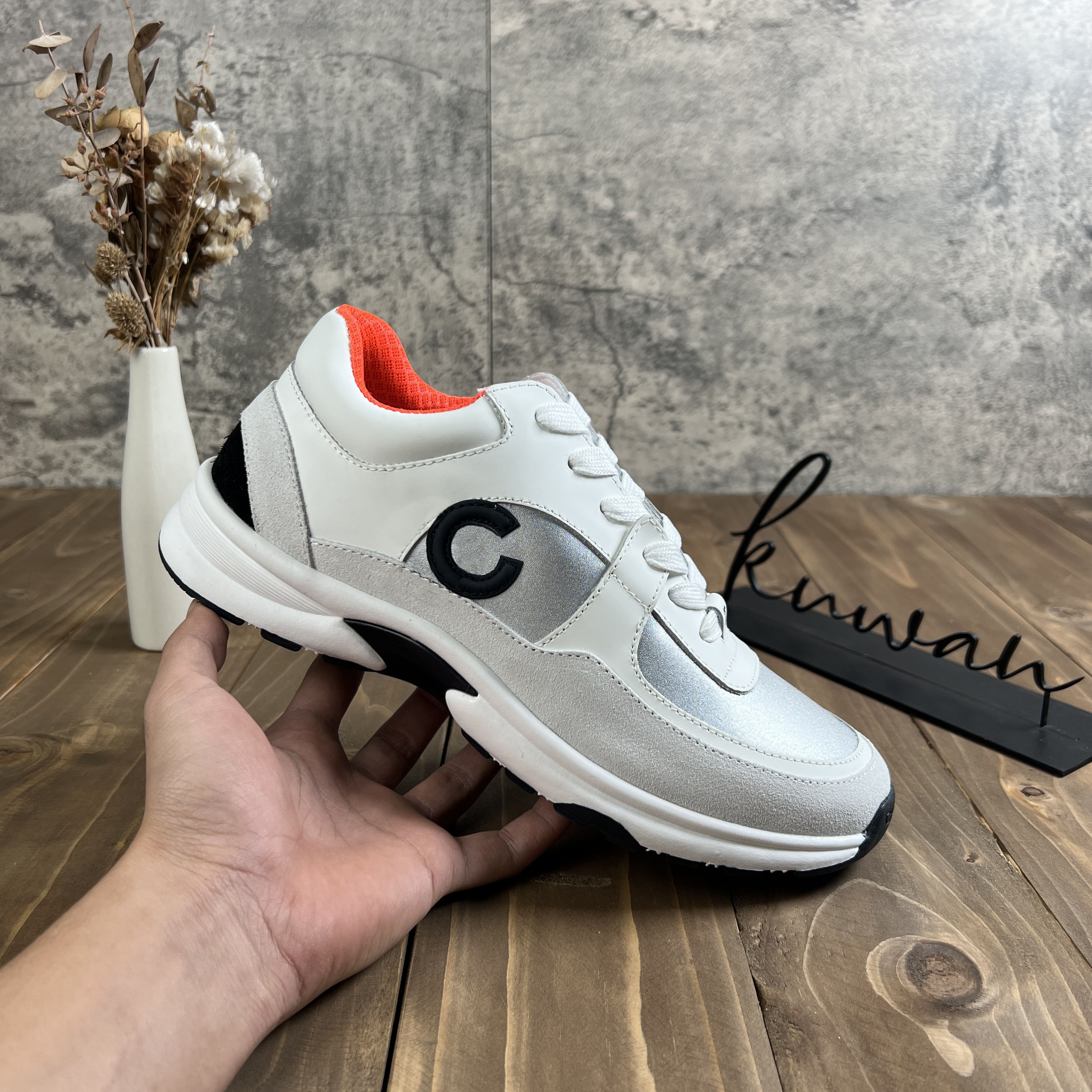 Fashion Top Quality Designer shoes real leather Handmade Multicolor Gradient Technical sneakers women famous shoe Trainers bagshoe1978 56, #12
Fashion Top Quality Designer shoes real leather Handmade Multicolor Gradient Technical sneakers women famous shoe Trainers bagshoe1978 56, #12