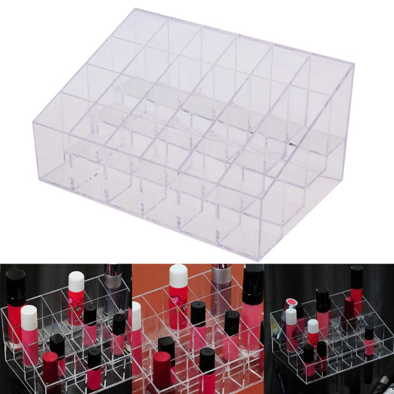 Acrylic Makeup Organizer Storage Box Cosmetic Box Lipstick Jewelry Case Holder Display Stand make up organizer