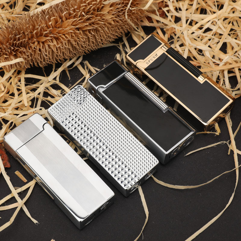 New Metal Windproof Oblique Flame Dedicated Cigar Pipe Lighter Creative Butane Gas Inflatable Cigarette Lighter Men Smoking Gift
New Metal Windproof Oblique Flame Dedicated Cigar Pipe Lighter Creative Butane Gas Inflatable Cigarette Lighter Men Smoking Gift