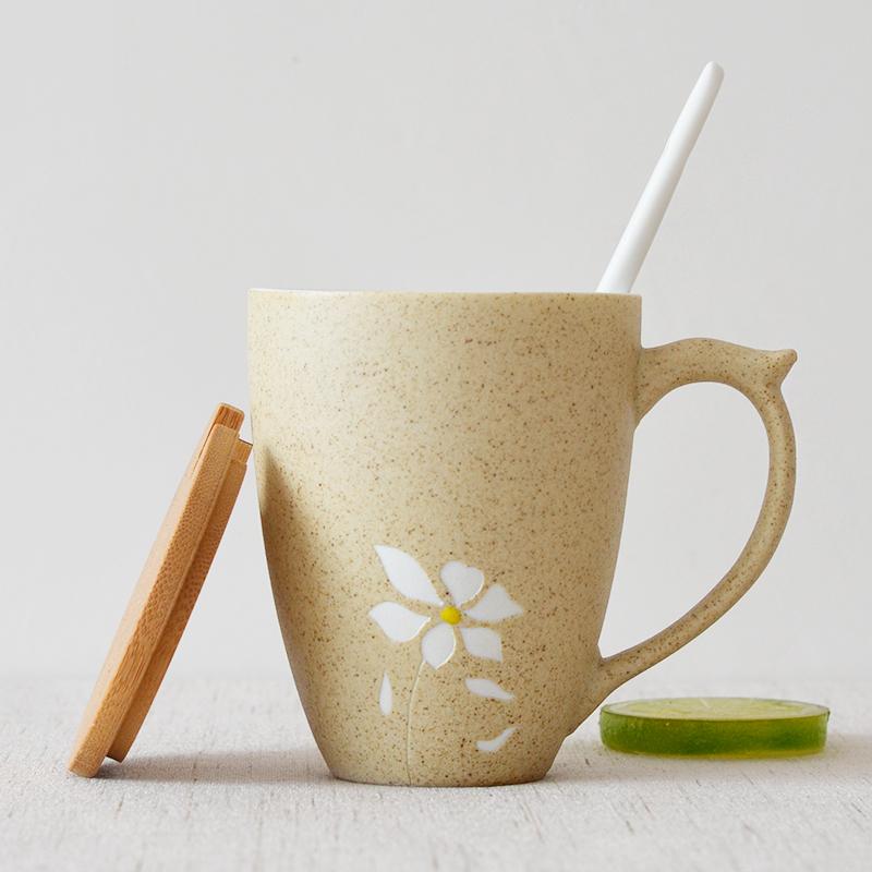 Mugs Coffee Cup With Lid Spoon Flower Cute Ceramic Creative Mug Home Tea Office Drinkware Gifts 300ml
Mugs Coffee Cup With Lid Spoon Flower Cute Ceramic Creative Mug Home Tea Office Drinkware Gifts 300ml