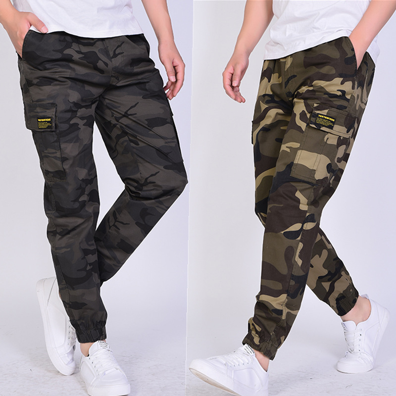 spring and autumn casual pants camouflage overalls men's large size beamed pants tide thin closing slim fit harlan feet pants stretch, Black
spring and autumn casual pants camouflage overalls men's large size beamed pants tide thin closing slim fit harlan feet pants stretch, Black