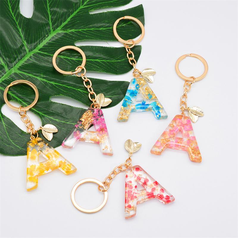 Keychains Fashion Letter A Pink Blue Flower Gold Plated Leaf Key Chain Golden Sequins Resin Jewelry Keyring Handbag Decoration Gifts, Silver
Keychains Fashion Letter A Pink Blue Flower Gold Plated Leaf Key Chain Golden Sequins Resin Jewelry Keyring Handbag Decoration Gifts, Silver
