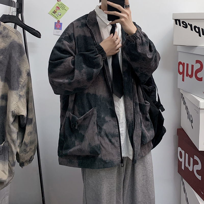 2021 New Korean Cotton Tie-dye Men's Fashion Retro Casual Camouflage Jackets Mens Streetwear Loose Hip-hop Bomber Jacket Men S-2xl Oq95, Khaki
2021 New Korean Cotton Tie-dye Men's Fashion Retro Casual Camouflage Jackets Mens Streetwear Loose Hip-hop Bomber Jacket Men S-2xl Oq95, Khaki