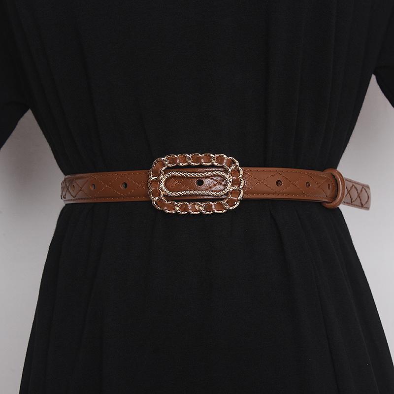 Belts 2022 All-match Diamond Quilted Pattern Jeans Belt For Women Real Cow Leather Waist Pink Blue Cowhide Female Cinture, Black;brown
Belts 2022 All-match Diamond Quilted Pattern Jeans Belt For Women Real Cow Leather Waist Pink Blue Cowhide Female Cinture, Black;brown