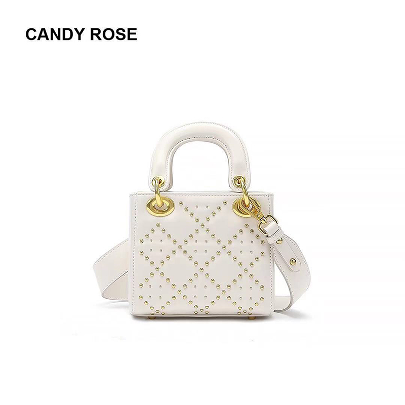 Candy Rose 2021 rivet small square shoulder bag fashion temperament lady portable messenger, Dark khaki
Candy Rose 2021 rivet small square shoulder bag fashion temperament lady portable messenger, Dark khaki
