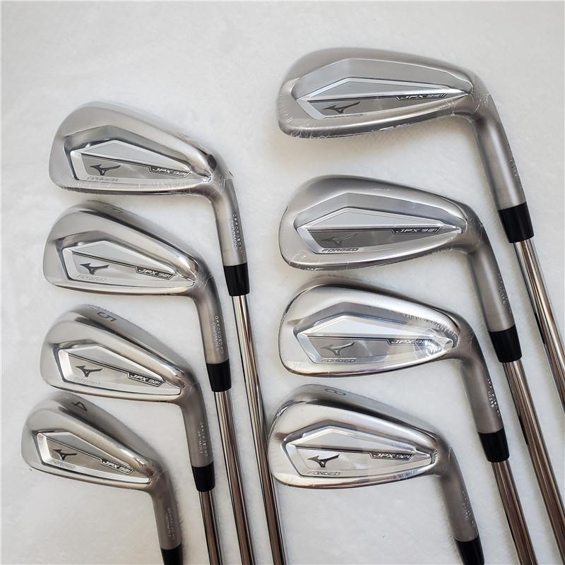 

Complete Set Of Clubs JPX 921 Golf Irons JPX921 4-9PG R/S Steel/Graphite Shafts Including Head Covers