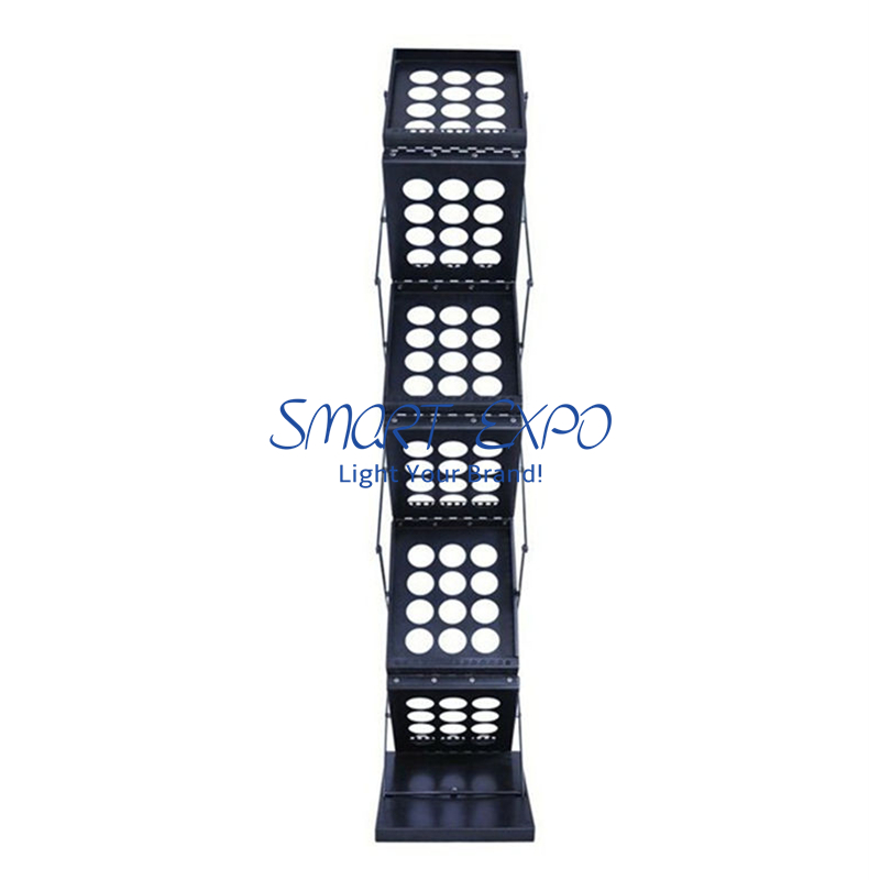 Literature Rack Portable Brochure Advertising Display Stand Black Steel A4 Magazine Size