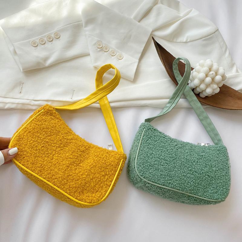 Autumn Winter Fashion Woolen Handbag Totes Women Solid Color Underarm Shoulder Bags Casual Travel Street Clutches Purse, Purple
Autumn Winter Fashion Woolen Handbag Totes Women Solid Color Underarm Shoulder Bags Casual Travel Street Clutches Purse, Purple