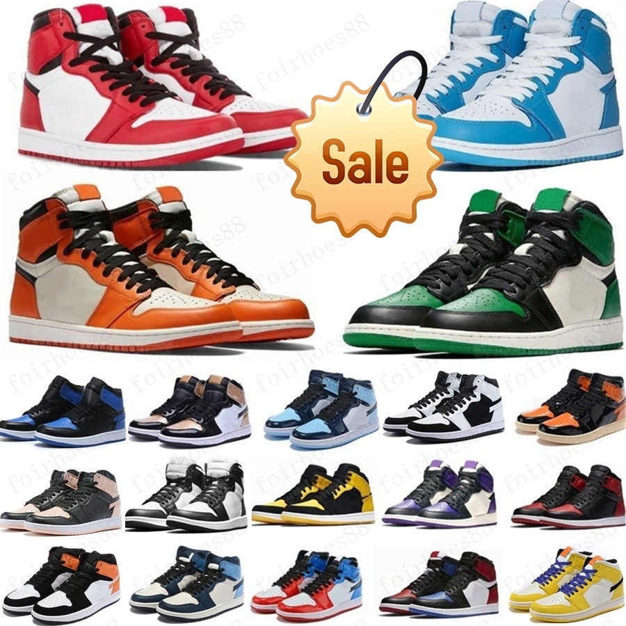 hot Pine Green Black 1s Basketball shoes Jumpman 1 Bloodline Men Designer Sneakers Fearless Obsidian UNC Patent gold black toe top Trainers, 26
hot Pine Green Black 1s Basketball shoes Jumpman 1 Bloodline Men Designer Sneakers Fearless Obsidian UNC Patent gold black toe top Trainers, 26