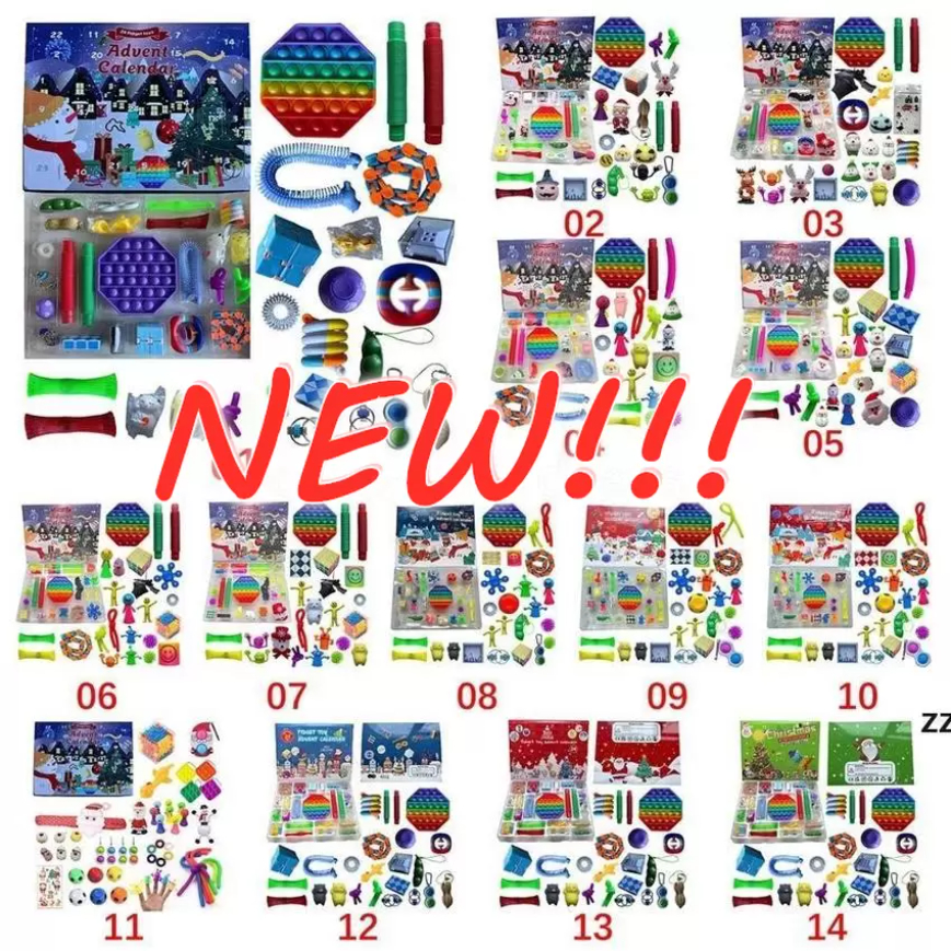 Christmas Fidget Toy Advent Calendar Set December 24 days Push Bubble 24pcs/Set Silicone Stress Reliever Sensory Toy Tiktok Wholesale
Christmas Fidget Toy Advent Calendar Set December 24 days Push Bubble 24pcs/Set Silicone Stress Reliever Sensory Toy Tiktok Wholesale