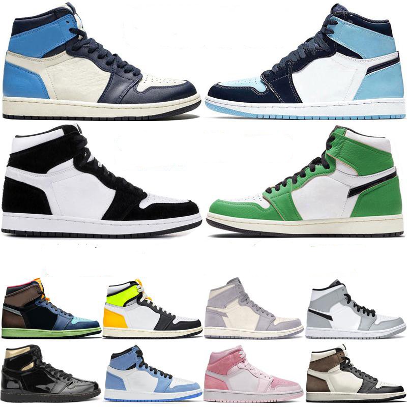 2021 With Box Jumpman 1 Obsidian UNC Lucky Green 1s Mens Basketball Shoes Dark Mocha University Blue Twist Women Sneaker Trainer AAA quality
2021 With Box Jumpman 1 Obsidian UNC Lucky Green 1s Mens Basketball Shoes Dark Mocha University Blue Twist Women Sneaker Trainer AAA quality