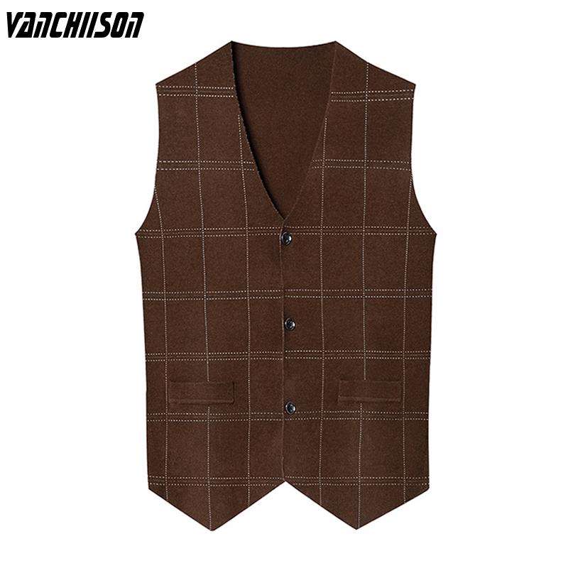 Men's Vests Smooth Fabric Men Velvet Vest Knit Thick Sleeveless Cardigan Sweater For Autumn Winter V Neck Plaids Business Formal TULAKJ25, Khaki
Men's Vests Smooth Fabric Men Velvet Vest Knit Thick Sleeveless Cardigan Sweater For Autumn Winter V Neck Plaids Business Formal TULAKJ25, Khaki