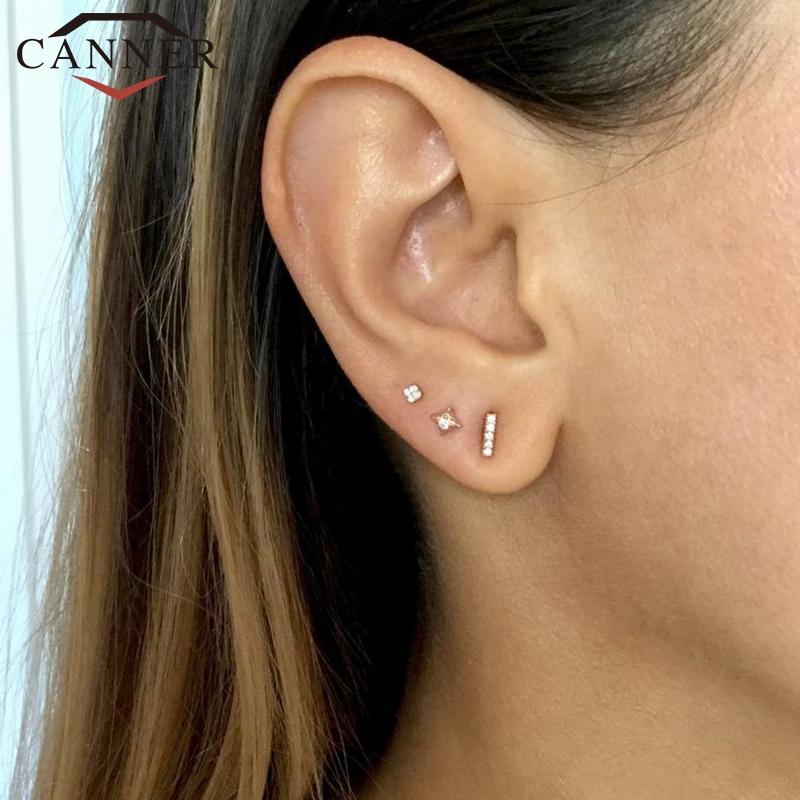 Stud 1 Set 3 Pcs Gold/Silver/Rose Gold Cute Mini 925 Sterling Silver Earrings For Women Charming Zircon Studs Ear Jewelry
Stud 1 Set 3 Pcs Gold/Silver/Rose Gold Cute Mini 925 Sterling Silver Earrings For Women Charming Zircon Studs Ear Jewelry