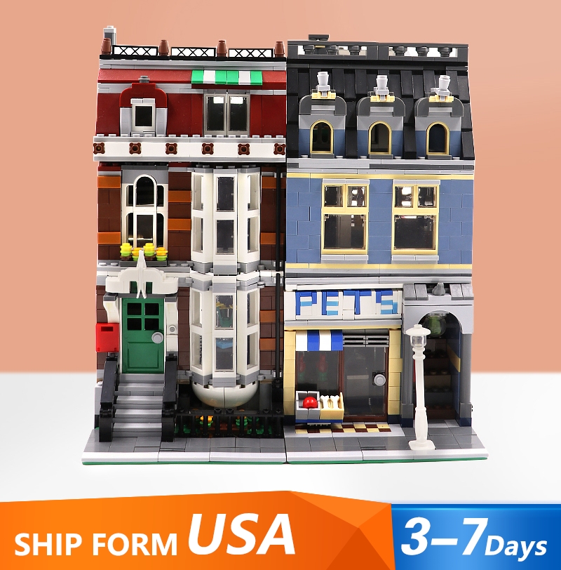 In stock 15009 84009 2128pcs city Street view Pet Shop Building Blocks Bricks education toys compatible 10218 European warehouse
In stock 15009 84009 2128pcs city Street view Pet Shop Building Blocks Bricks education toys compatible 10218 European warehouse