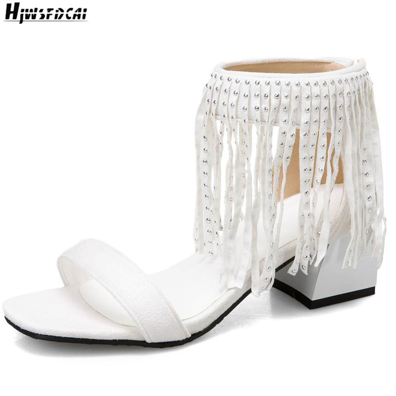 Sandals Hjwsfdcai Tassel Stripe Decor Women High Heel Rhinestone Fashing Ultralight Sexy Female Shoes Chunky Mujer, Black
Sandals Hjwsfdcai Tassel Stripe Decor Women High Heel Rhinestone Fashing Ultralight Sexy Female Shoes Chunky Mujer, Black