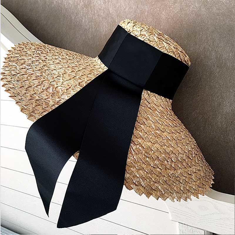 2021 New Women Classical Wheat Straw Summer Cap 18cm Large Wide Brim Sun Elegant Floppy Ribbon Beach Vocation Derby Hat W2x0, 15cm brim style 6
2021 New Women Classical Wheat Straw Summer Cap 18cm Large Wide Brim Sun Elegant Floppy Ribbon Beach Vocation Derby Hat W2x0, 15cm brim style 6