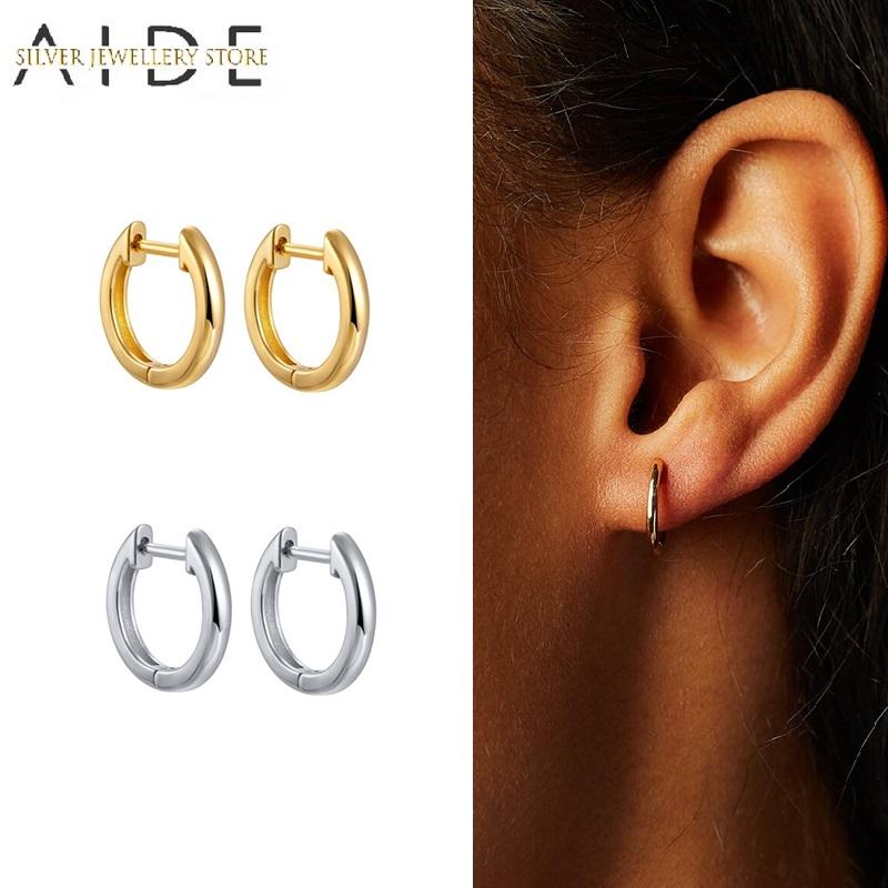 Hoop & Huggie AIDE Minimalism Glossy Earrings For Women Cute Small Circle Piercing 925 Sterling Silver Fine Jewelry Kolczyki
Hoop & Huggie AIDE Minimalism Glossy Earrings For Women Cute Small Circle Piercing 925 Sterling Silver Fine Jewelry Kolczyki