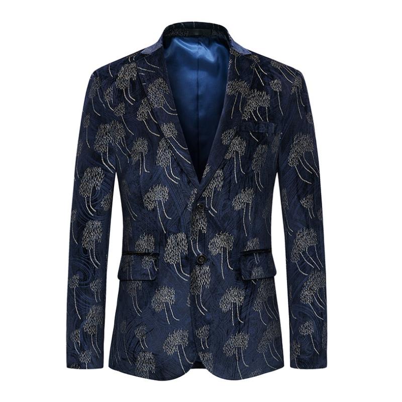 Men's Suits & Blazers Plus Size Masculino Print Velvet Blazer Men High Quality Stylish For Mens Designer Jacket Stage Costumes, Blue
Men's Suits & Blazers Plus Size Masculino Print Velvet Blazer Men High Quality Stylish For Mens Designer Jacket Stage Costumes, Blue