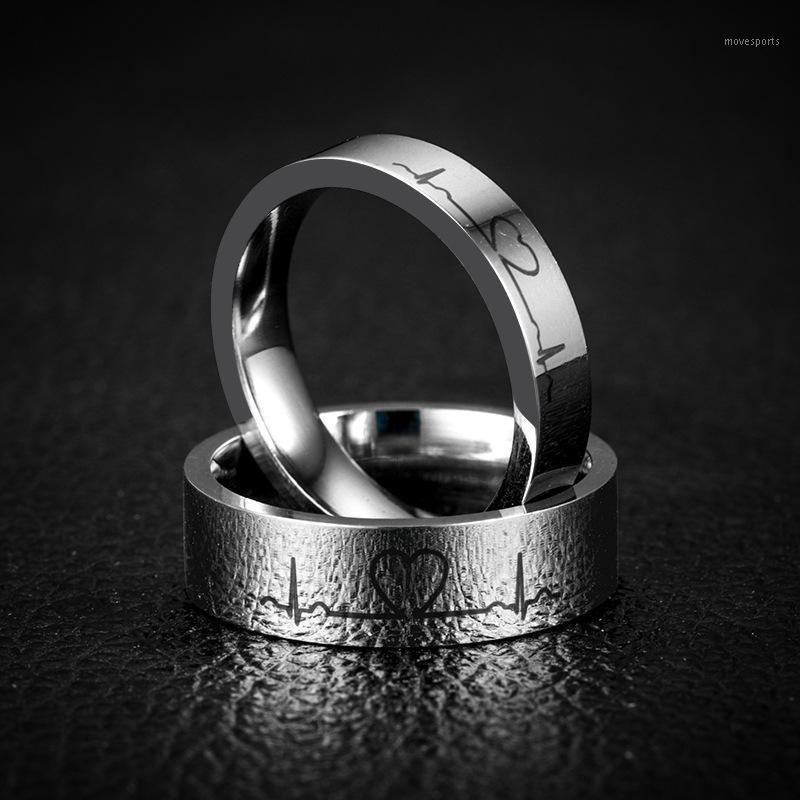 Cluster Rings Fashion Stainless Steel Ring ECG Shape Wedding Engagement Party Jewelry Accessories For Couple Men Women1
Cluster Rings Fashion Stainless Steel Ring ECG Shape Wedding Engagement Party Jewelry Accessories For Couple Men Women1