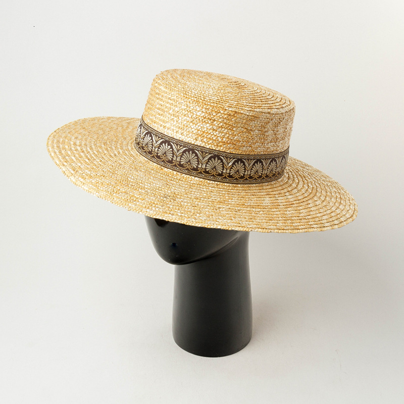 2021 New Ethnic Style Ribbon Wide Brim Sun Women Straw Flat Beach Ladies Summer Canotier Vacation Church Kuntucky Derby Hat 2r2d, As show
2021 New Ethnic Style Ribbon Wide Brim Sun Women Straw Flat Beach Ladies Summer Canotier Vacation Church Kuntucky Derby Hat 2r2d, As show